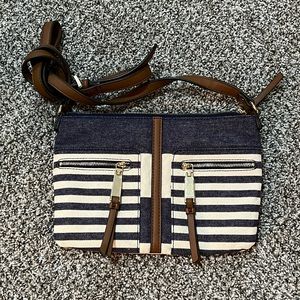 New Tommy Hilfiger Canvas Crossbody Handbag
